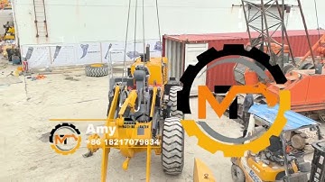 sdlg lg956l wheel loader loading container now