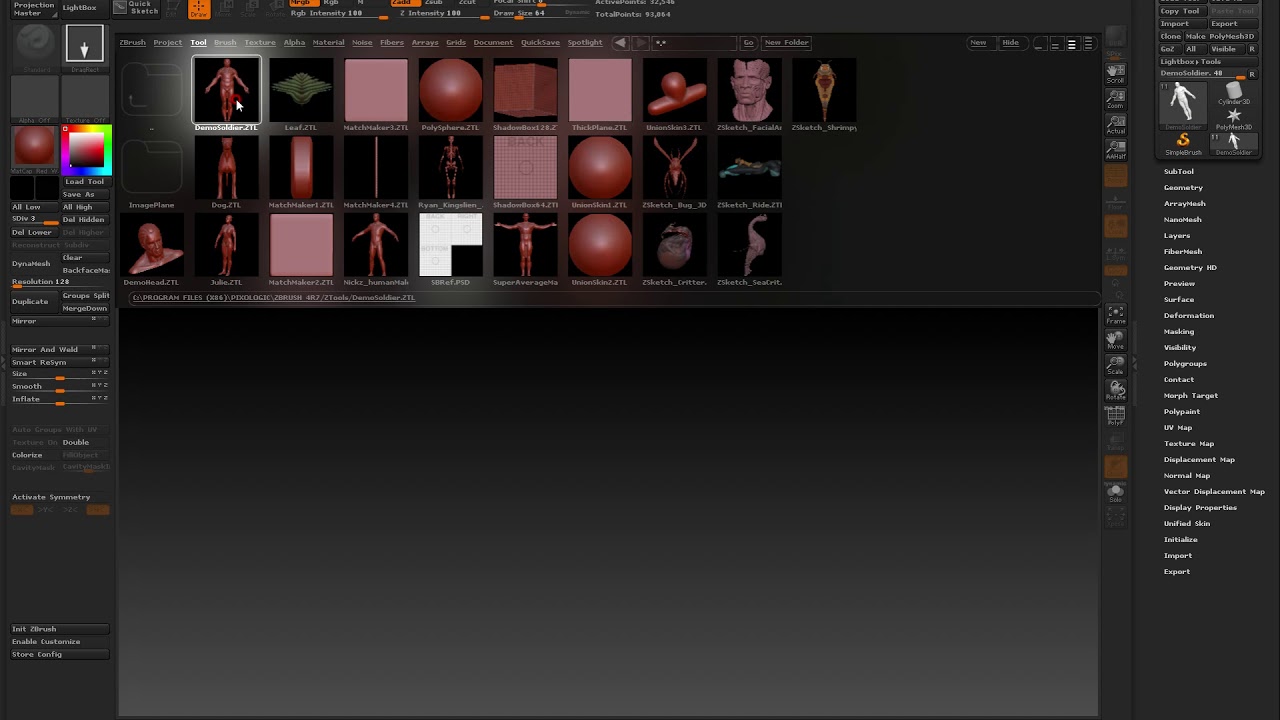 4.zbrush UI setting,지브러시 환경설정,UI 설정 YouTube
