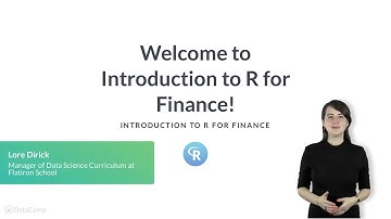 R Tutorial : Welcome to Introduction to R for Finance!