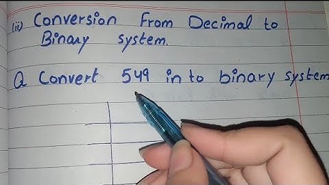 Decimal to Binary, Decimal to Binary Conversion in Urdu