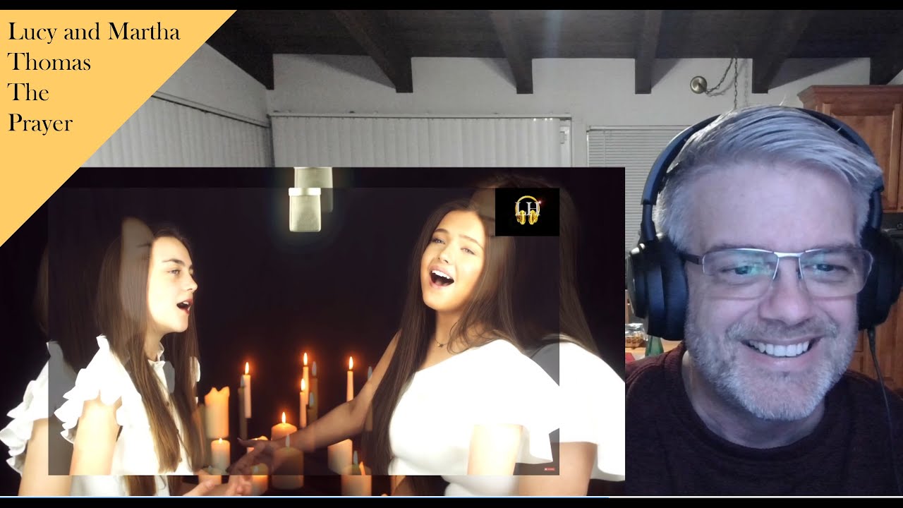 Lucy and Martha Thomas - The Prayer - Reaction - Pitch-perfect!