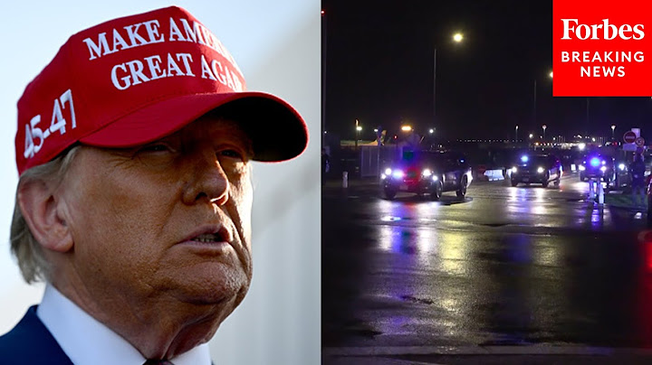 President-Elect Donald Trump Arrives In Paris To Attend The Notre Dame Reopening Ceremony