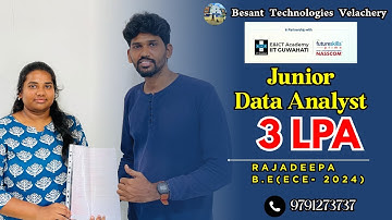 esevai maiyam to Data Analyst Success Story | Data Analyst 3LPA | Data Analyst Training in Chennai