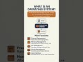 What is an Operating System? | Simplest Explanation | Computer Fundamentals #windows #mac #ai #gpt