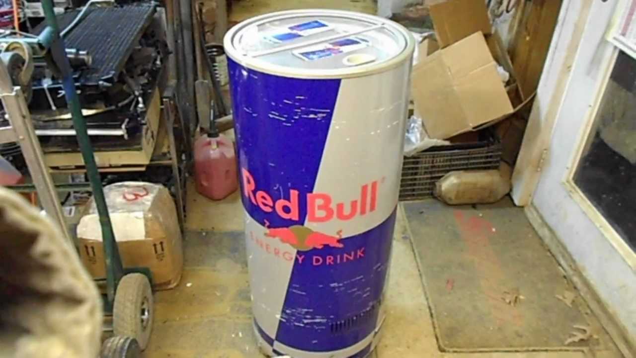 Red Bull Retail Store Floor Cooler - SALE - YouTube