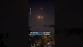 Explosions Spotted In The Sky As Iran Launches Drones Against Israel #Shorts