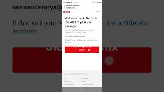 Netflix activate in jio plan#jio