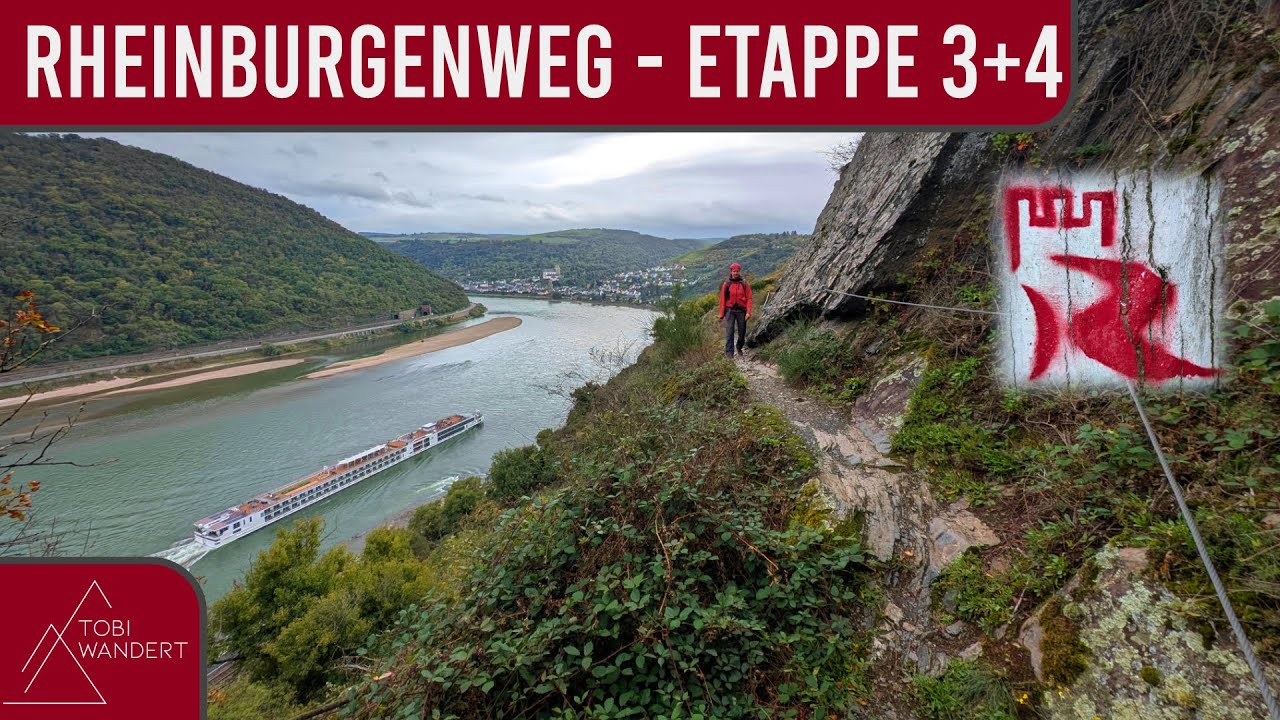 Auf dem Rheinburgenweg - Etappe 3+4 (Bacharach - Oberwesel - St. Goar)