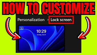 How To CUSTOMIZE Laptop Lock Screen (Quick & Easy)