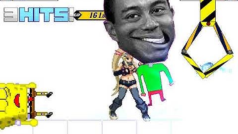 MUGEN Request: Omega Tiger Woods & Yoko Vs Spongebob V2 & Sakura