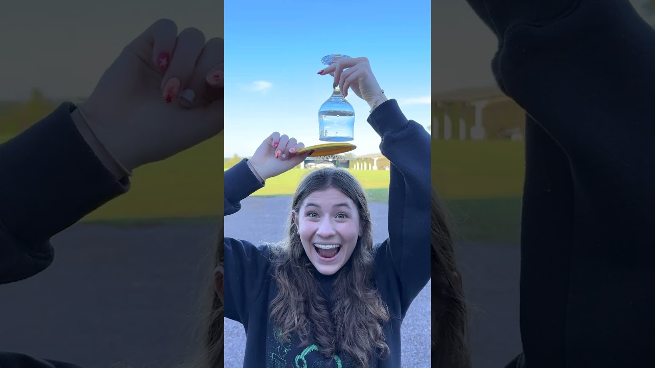 How did she do this trick? 🤔✨