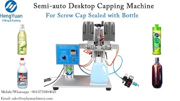 Semi-automatic Desktop Four Wheels Clamping Capping Machine, Smart Spayer Bottle Capping Machine