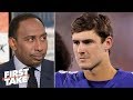 Stephen A. applauds the Giants for replacing Eli Manning with Daniel Jones | First Take