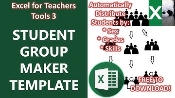 STUDENT GROUP MAKER TEMPLATE | Excel for Teachers | Carlo Excels