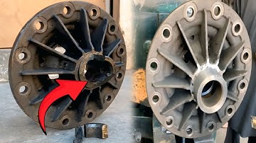 How To Repair Broken Heavy Truck Differential Spider Gear Hosing.