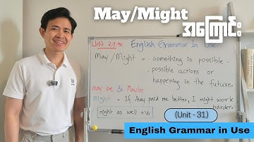 English Grammar in Use (Unit 29 & 30) May & Might