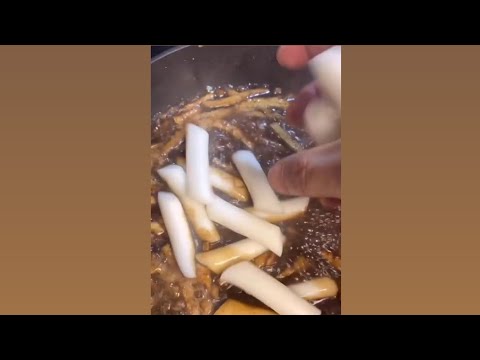 Jjajang Rice Cake (Tteokbokki) -  