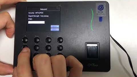 ZKTeco Time Attendance WL10&WL20 connect wifi