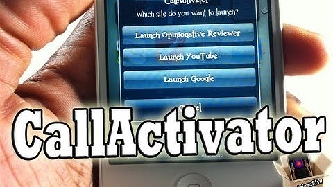 CallActivator (Cydia Tweak) - Use Activator To Quickly Call SMS Mail and Launch Websites