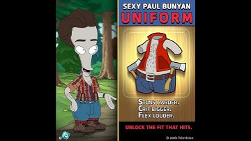 The Sexy Paul Bunyan Uniform! | American Dad! Apocalypse Soon