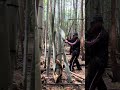 猪避けの竹垣を作りました