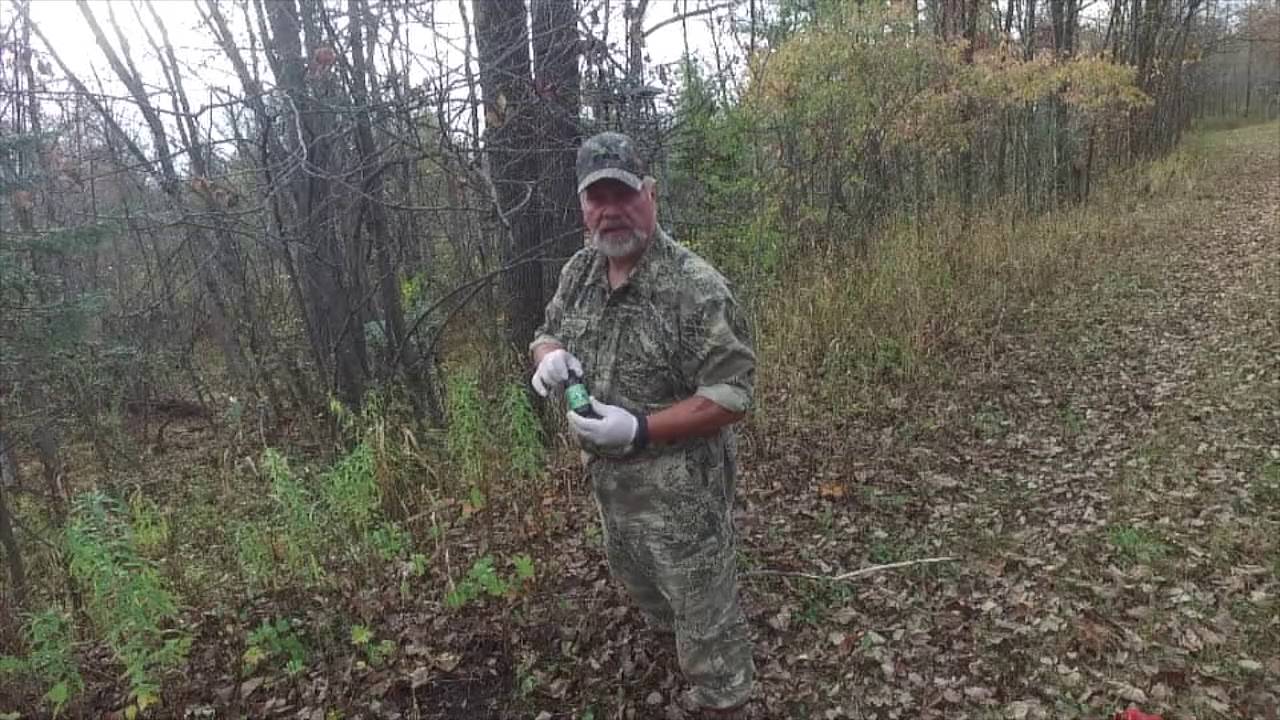 How to make a mock scrape for whitetail deer hunting. - YouTube