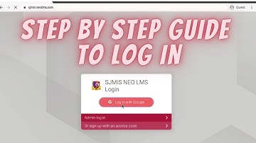 How to log in to SJMIS Neo LMS as a Parent