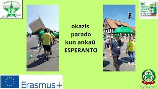 TAGO 3 ekskurso AL HERZBERG AM  HARZ kaj PROJEKTO ERASMUS+ KA2:  100  Deutscher Esperanto Kongress