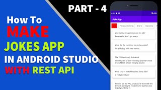 Create Joke App in Android Studio With Free Rest API | Part - 4 | Loading Fragments screenshot 2