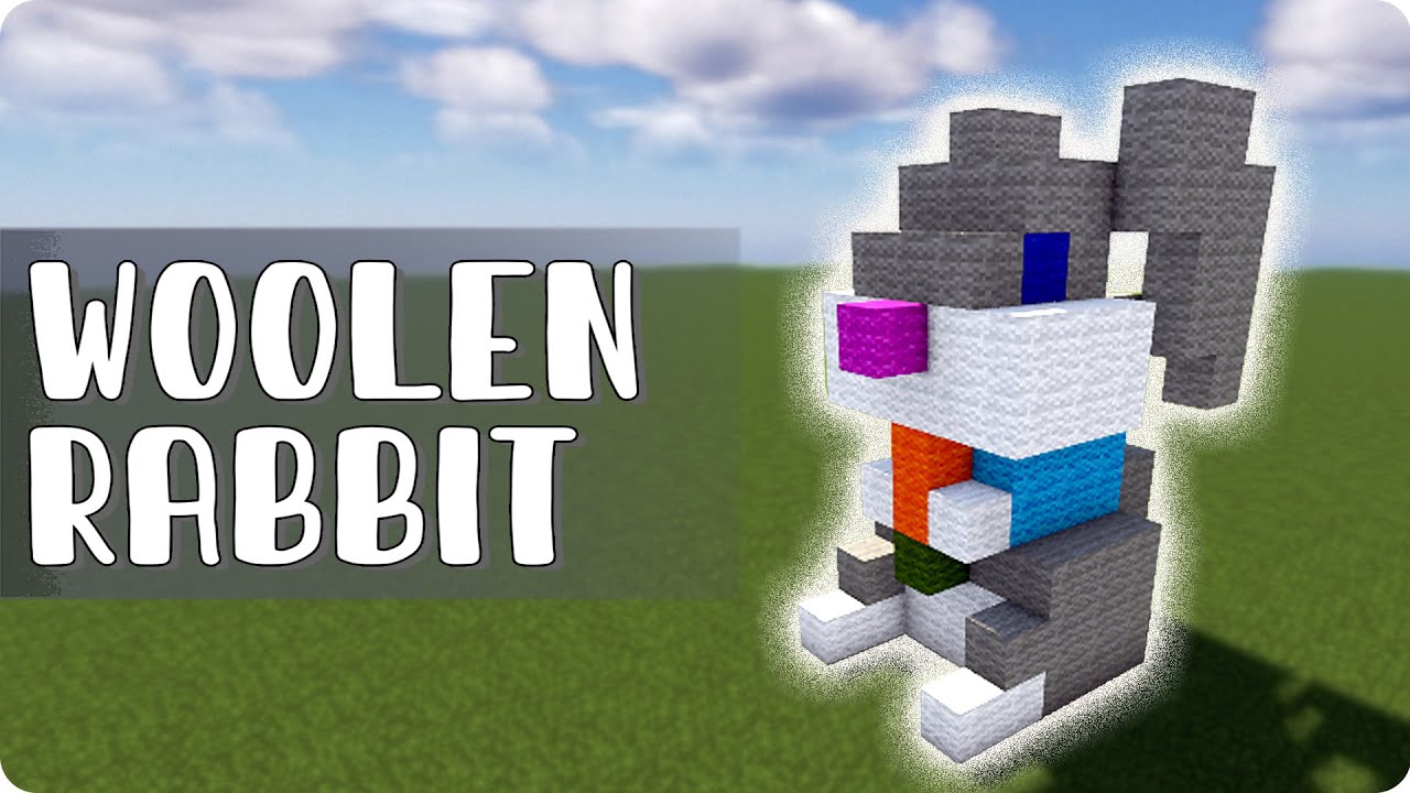 Minecraft Art Idea - Wollen Rabbit in two versions! [ Pixel Art ...
