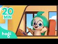 The Wheels on the Bus and more! | + Compilation | Pinkfong & Hogi | Nursery Rhymes | Hogi Kids Songs