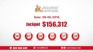 Dragon Lotto 6/39 Draw Result On 08/06/18 Dragon Lotto 6/39 Draw Result On 08/06/18