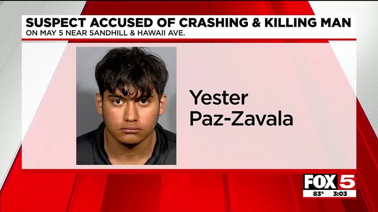 Suspect accused of killing homeless man in Las Vegas crash - YouTube