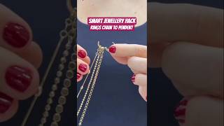 Smart Jewellery Hack 🔥Chain Ring to Stylish Necklace Transform #jewelry #transformation #hack #tips