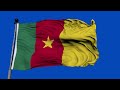 🚩Cameroon Flag Waving | GREEN SCREEN & CHROMA MATTE🚩