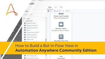 How to Build a Bot In Flow View in Automation Anywhere Community Edition