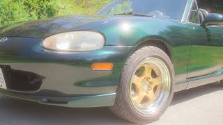 NB Miata Gets New Wheels💢!!!