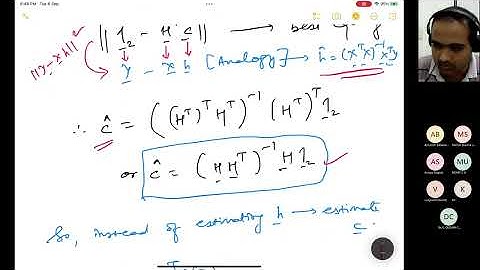 NPTEL LIVE (Week 6): Channel Equalization, Equalization Error