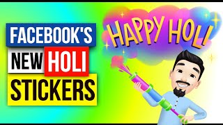 How to Use Facebook's New Holi-Themed Avatar Stickers | How to Create Avatar on Facebook ? Holi 2021 screenshot 5