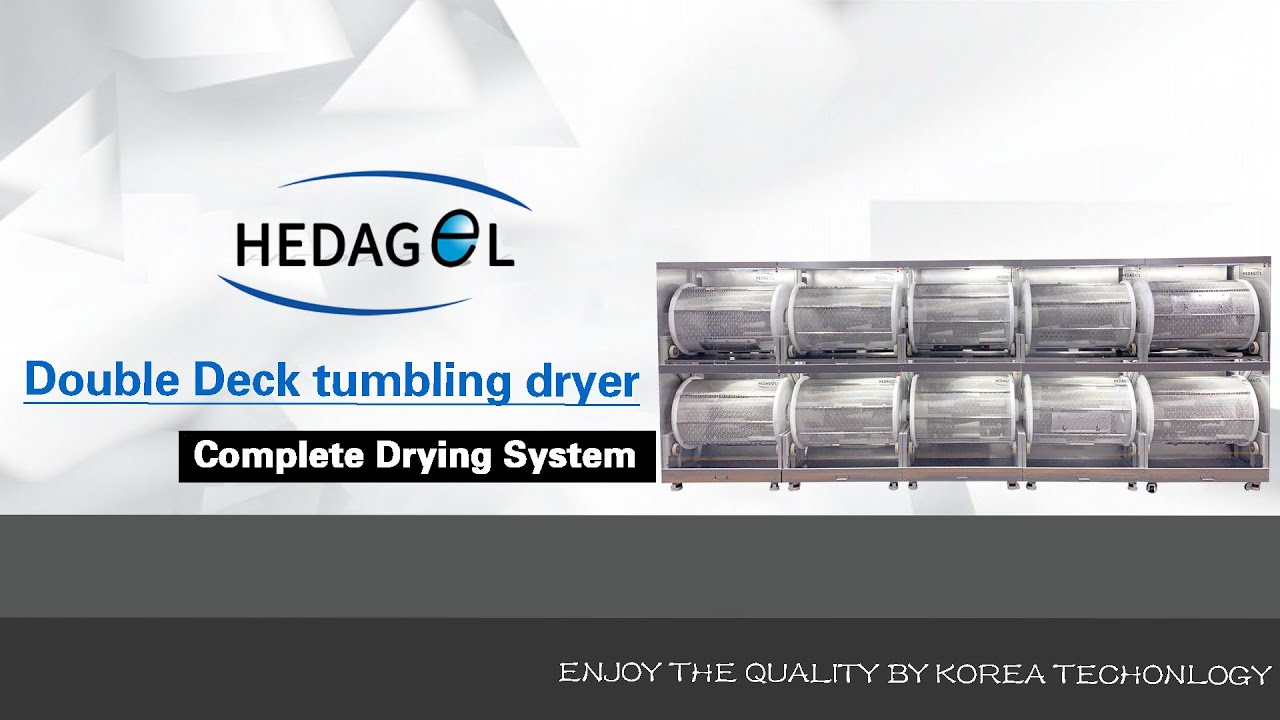 HEDAGEL Double Deck Tumbling Dryer(Complete Drying System) - YouTube