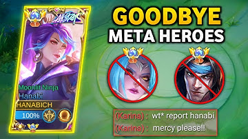 GOODBYE META HERO!! HANABI NEW META DESTROYER BUILD WILL MAKE HER META AGAIN!!🔥(MUST TRY THIS)