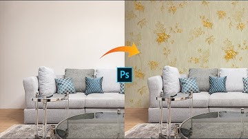 How to add wallpaper on walls in photoshop