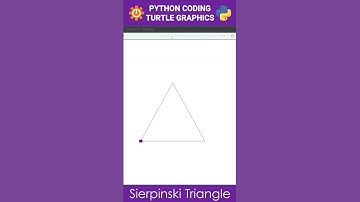 Sierpinski Triangle | Python Turtle Graphics #shorts #python #coding #programming