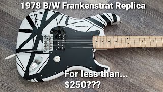Building a '78 EVH Frankenstrat Replica with a low budget (under $250)!