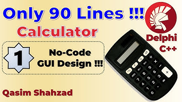 Calculator 01 - No-Code Calculator GUI in Delphi