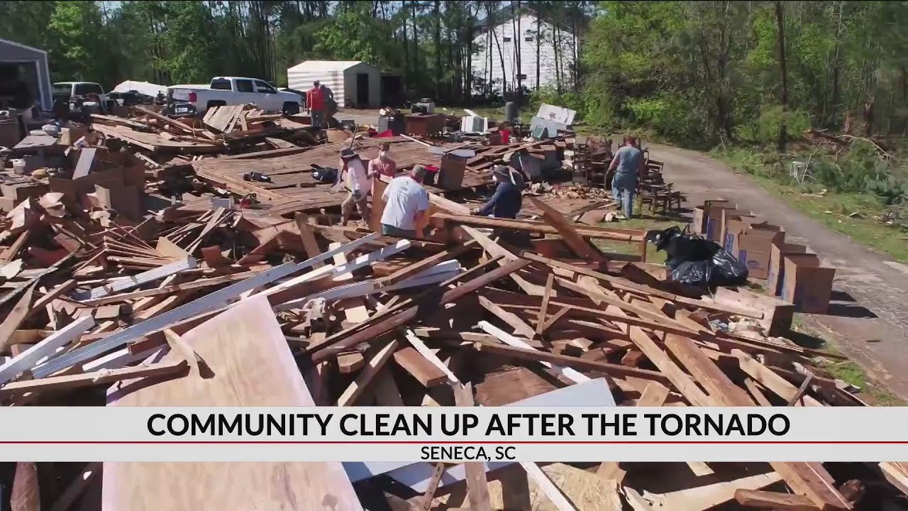 Community comes together in wake of tornado - YouTube