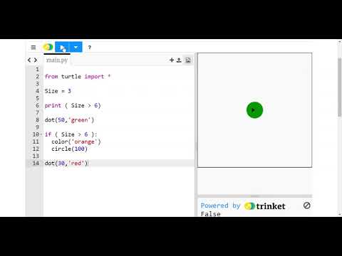 Python Turtle - IF ... ELSE statements - YouTube