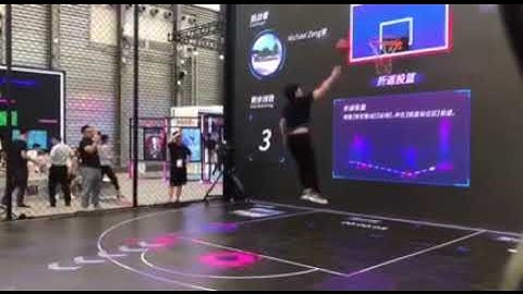 interactive basketball led floor display