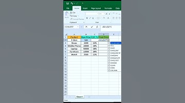 Excel Formulae for GST Calculations