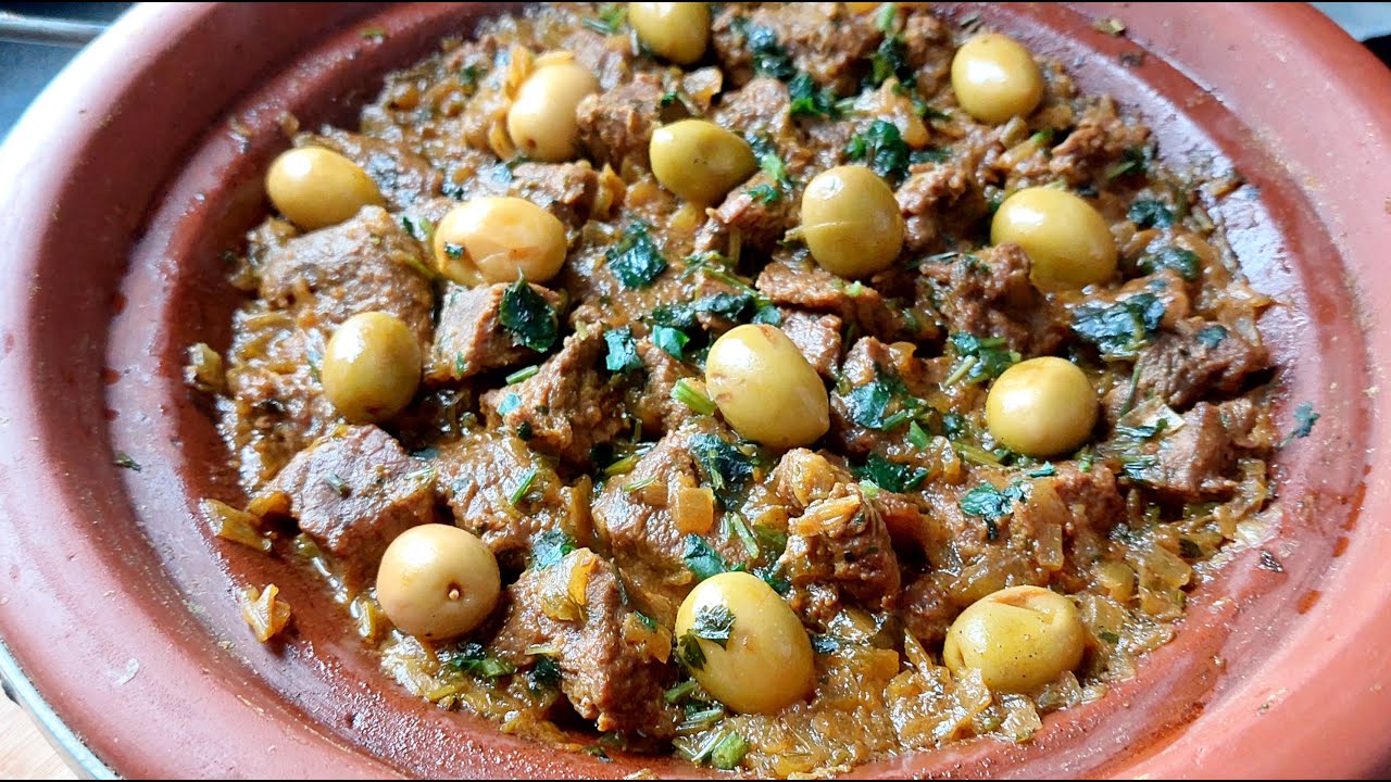 Riquísima Receta Tajin de carne de ternera y Aceitunas Recetas fáciles